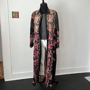 Embroidered Boho Duster